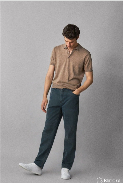 Straight Cut Baggy Cotton Jeans Pant for Men